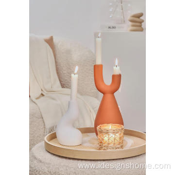 U-shaped Double Head Candle Holder
